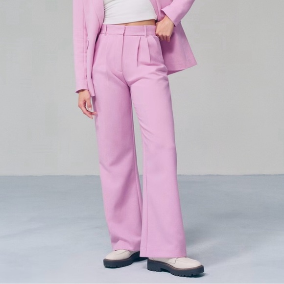 ABERCROMBIE & FITCH SLOANE TAILORED WIDE LEG PANT SIZE 27/4L SOLD OUT COLOR - Picture 1 of 10